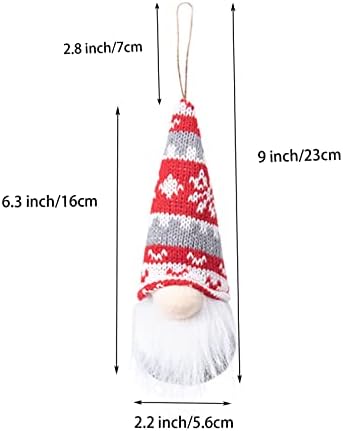 Noel Gnome Ağacı Süsler İsveç Peluş Asılı Gnome Santa Elf Noel Süslemeleri 10 Set