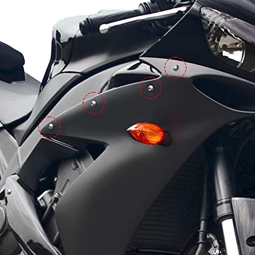 uxcell 50 adet Altın Sesi Motosiklet Yuvarlak Çapraz Kafa Kendini Vurarak Cıvata Tampon Vidalar Metal Evrensel Yedek