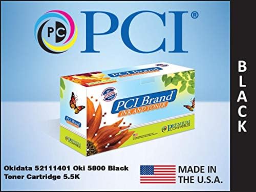 PREMİUM UYUMLULUK A. Ş. Okidata 52111401 Siyah Toner Kartuşu 5.5 K Verim için PCI Marka Yeniden Üretilmiş Toner Kartuşunun