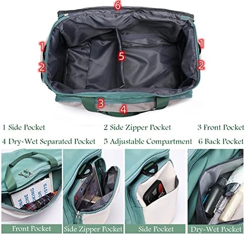 Erkekler Kadınlar için spor çantası Spor Haftasonu Seyahat silindir çanta kuru ıslak ayrılmış cep seyahat çantası