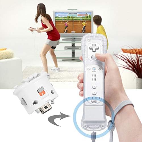 GİRİAİTUS Wii Hareket Artı Adaptörü-Harici Uzaktan Hareket Artı Sensör Denetleyicisi-Beyaz, Set2 Paketi