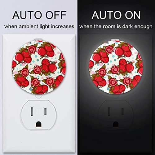 2 Paket Plug-in Gece Lambası LED Gece Lambası Alacakaranlıktan Şafağa Sensörü Çocuk Odası, Kreş, Mutfak, Koridor