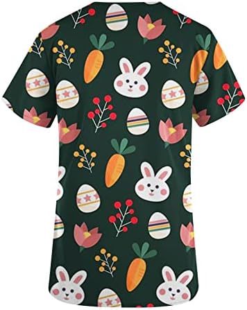 Kızlar Fırçalama Üst Kısa Kollu Derin V Boyun Çiçek Kawaii Hayvan Tavşan Cosplay Kostümleri Düz Üst T Shirt Bayan