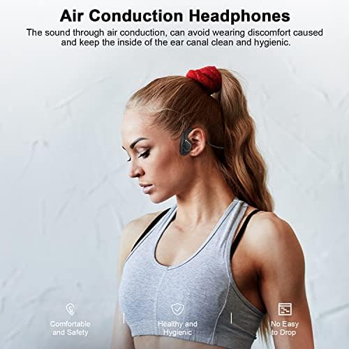 Giveet Gürültü Önleyici Boom Mikrofonlu Açık Kulaklıklar, Hafif Hava İletimli Bluetooth Kulaklık, Cep Telefonu Dizüstü