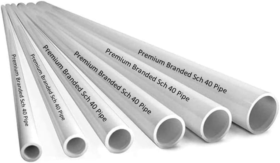 PVC Boru Sch40 1-1 / 2 inç (1.5) Beyaz Özel Uzunluk