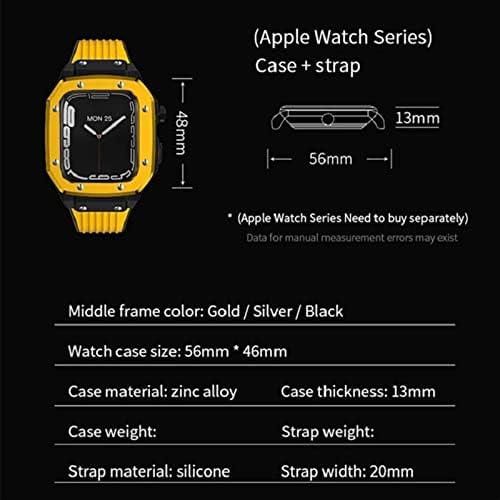 DYIZU Alaşım İzle Vaka Kayışı Apple Watch Serisi için 8 7 6 5 4 SE 45mm 42mm 44mm Metal Çerçeve Modifikasyonu iş