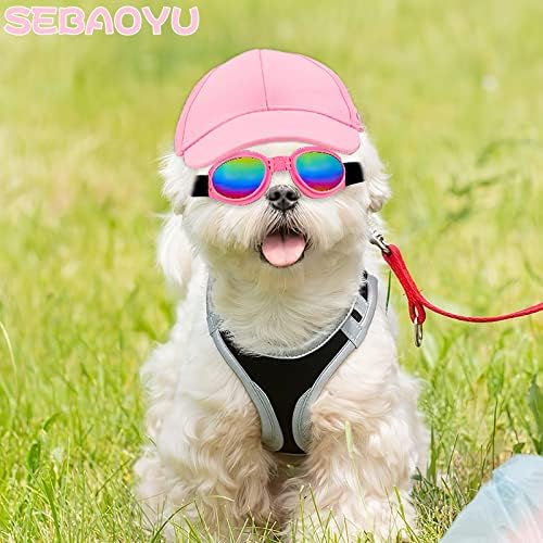 Sebaoyu Köpek Şapka Küçük Orta Köpekler için, Köpek Güneş Gözlüğü Kapaklar, yaz Güz Köpek Beyzbol Şapkası Pet Köpek