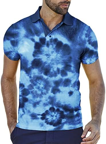 GEEK aydınlatma polo gömlekler Erkekler için Golf Gömlek Kısa Kollu Nem Esneklik Tenis Gömlek Örgü Spor Gömlek