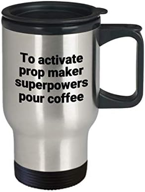 Prop Maker Seyahat Kupa-Komik Sarcastic Paslanmaz Çelik Yenilik Süper Güç kahve bardağı Hediye Fikri