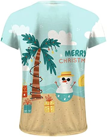 XXBR 2022 Moda Erkekler Sonbahar Kış Rahat Kısa Kollu Noel 3D Baskılı T Shirt Moda Koyu Uzun Kollu Gömlek Erkekler