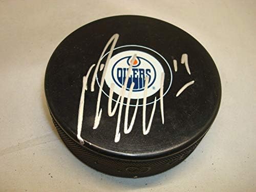 Patrick Maroon İmzalı Edmonton Oilers Hokey Diski İmzalı 1A İmzalı NHL Diskleri