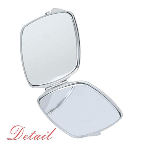 Liberte Egalite Fraternite Fransa Işareti Bayrağı Ayna Taşınabilir Kompakt Cep Makyaj Aynası Çift Taraflı Cam