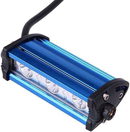 Anauto 9 W 4 Inç 3 LED Spot ışın çalışma DRL ışık Çubuğu lamba kiti Araba Kamyon Off Road ATV Motosiklet(Mavi)