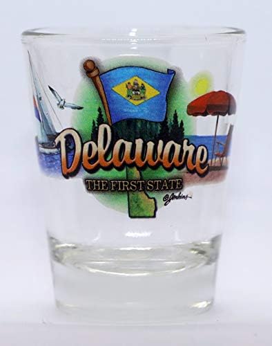 Delaware Birinci Eyalet Elemanları Shot Glass