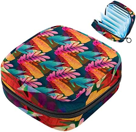 Kadın Sıhhi Peçeteler Pedleri Çanta Bayanlar Regl Kupası Kılıfı Kızlar Taşınabilir Dönem Tampon saklama çantası Tropikal