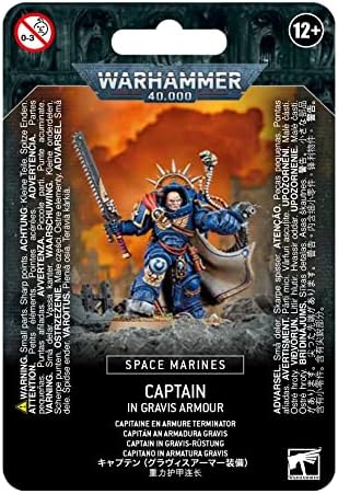 Gravis Zırh Minyatüründe Warhammer 40.000 Uzay Denizcisi Kaptanı