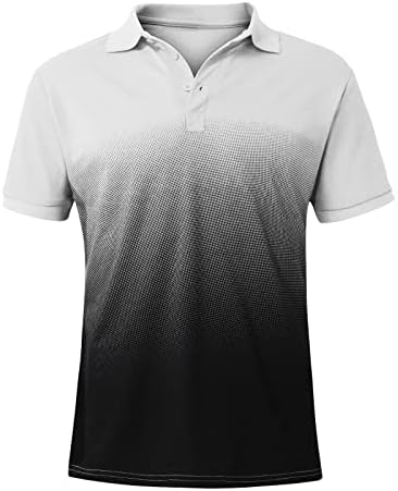 WENKOMG1 erkek Degrade Henley Gömlek Kısa Kollu Açık Üstleri 2022 Moda T-Shirt Yaz Kazak T-Shirt L0322