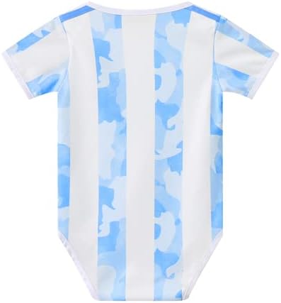 Arjantin Futbol Futbol Milli Takımı Bebek Bebek Bodysuit Forması Erkek Kız Elbise Hediye