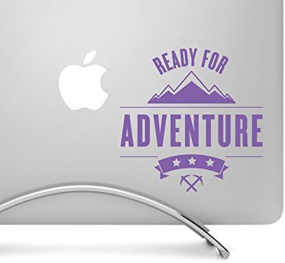 Maceraya Hazır - 5 Uzun Kesim Vinil Lavanta Çıkartması-MacBook, Dizüstü Bilgisayar, Tablet, araba ve Daha Fazlası
