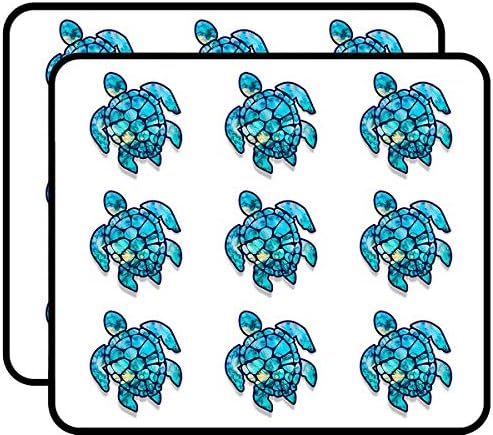 Deniz Kaplumbağası Vinil Çıkartmalar (Mavi Rüya) 2 Her 18 Paket Çıkartmalar Dizüstü Bilgisayarlar, Arabalar, Telefonlar