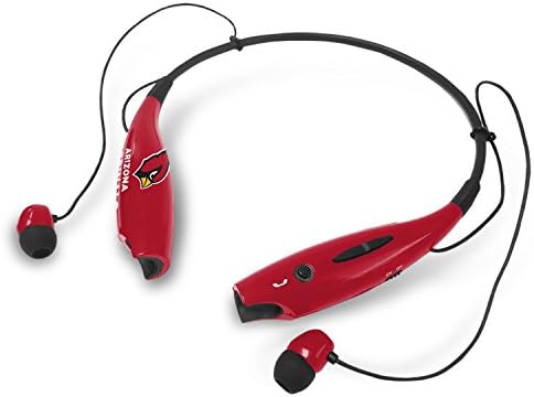 NFL SUCKERZ kablosuz Bluetooth Boyun Bandı Kulaklık Stereo mikrofonlu tekli kulaklıklar, Arizona Cardinals