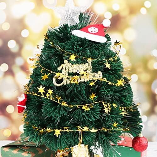 SEWACC Noel Dekor Noel Yıldız Tinsel Çelenk Altın Yıldız Tel Çelenk Sparkly Yıldız Tinsel Asılı Dekorasyon Noel Ağacı