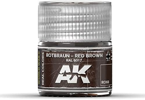 AK Gerçek Renkler RC068 Rotbraun-Kırmızı Kahverengi RAL 8017 (10ml)
