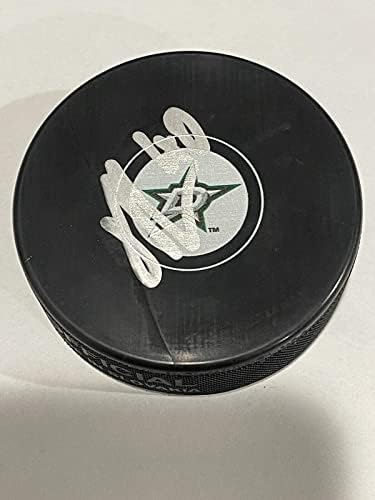 Jacob Peterson İmzalı Dallas Stars Hokey Diski b İmzalı NHL Diskleri