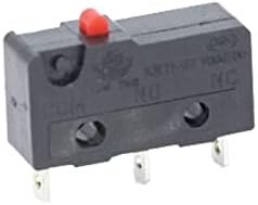 QISUO Güç Anahtarı Düğmesi 10 ADET Mikro Anahtarı 2/3Pin NO / NC Mini Limit Anahtarı 5A 250VAC KW11-3Z Rulo Ark Kolu
