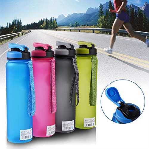 plplaaobo Su Şişesi, 1L spor şişesi, Büyük Kapasiteli Açık Spor İçme Suyu Şişesi Taşınabilir Bisiklet seyahat tipi