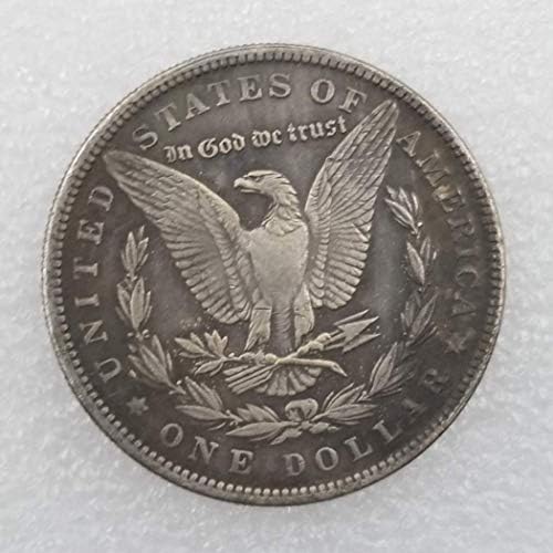 Kocreat Kopya 1899-Morgan Dolar Kaplama Gümüş Sikke-Çoğaltma ABD Eski Orijinal Ön Morgan Hatıra Sikke Hobo Sikke