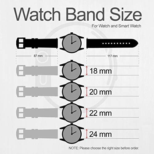 CA0599 İçinde İzle Siyah Deri kordon akıllı saat Kayışı Kol Saati Smartwatch akıllı saat Boyutu (18mm)