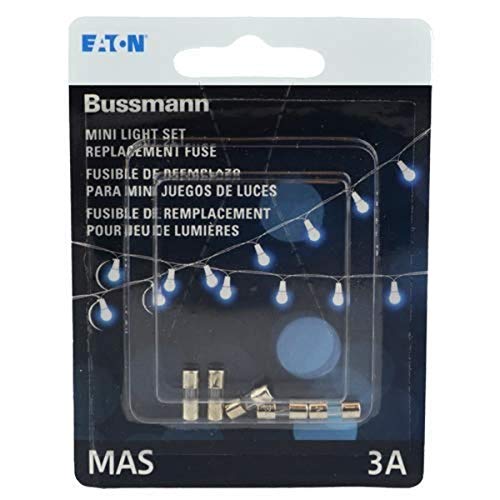 Cooper Bussmann BP / MAS - 3A 3 Amp Cam Hızlı Etkili Kartuş Sigorta 125V Ul Listelenen Buss Mavi Ambalaj, Kartlı,