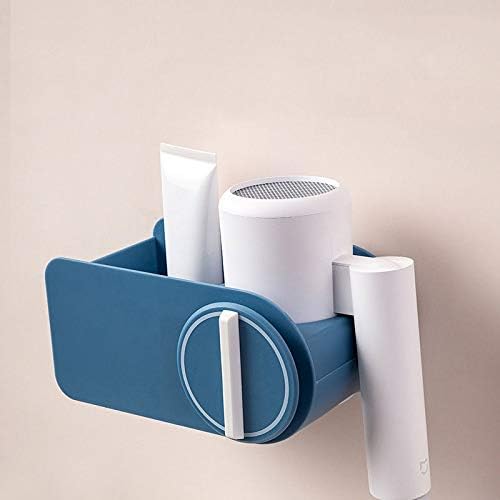SMLJLQ Saç Kurutma Makinesi Rafı Ücretsiz Delme Tuvalet Banyo Tuvalet Saç Kurutma Makinesi Rafı Duvara Monte Depolama