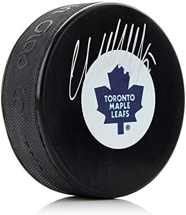 Wendel Clark Toronto Maple Leafs Hokey Diskini İmzaladı-İmzalı NHL Diskleri