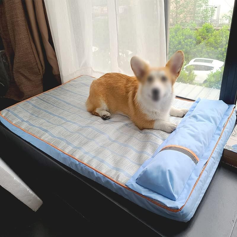 SLATİOM Yaz köpek yatağı Köpek Evi Kanepe Kulübesi Kare Yastık Büyük Köpekler için Kedi Evi Yatak Mat köpek yatağı