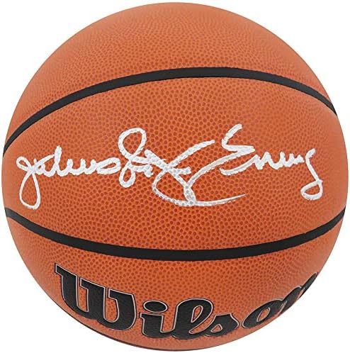 Julius Dr. J' Erving, Wilson İç/Dış Mekan NBA Basketbolunu İmzaladı - İmzalı Basketbollar