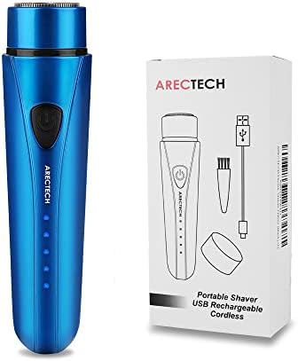 ARECTECH Mini Taşınabilir Tıraş Makinesi Cep Jilet Elektrikli erkekler jileti USB şarj edilebilir led lamba Pil Ekran