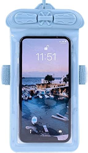 Vaxson telefon kılıfı ile Uyumlu realme için narzo 50 Su Geçirmez Kılıfı Kuru Çanta [Ekran Koruyucu Film] Mavi