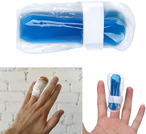 Parmak ve Ayak Soğuk Jel Buz Paketi için Kadın Erkek, 3.1 in Uzunluğu Parmak Ayak Buz Paketi Sıcak Soğuk Terapi Hafif