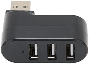 plplaaoo USB C Hub, USB Splitter Mini Taşınabilir Hat USB 2.0 Yerleştirme İstasyonu 3 Port Splitter 180° Rotasyon