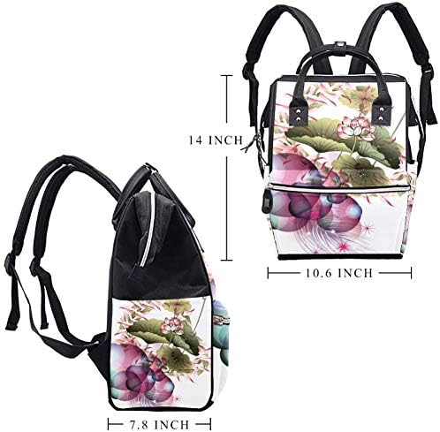 Sihirli Lotus kelebek bebek bezi çantası omuz sırt çantası çanta değiştirme