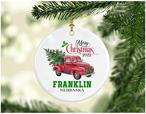 Noel Dekorasyon Ağacı Mutlu Noeller 2022 Franklin Nebraska Süsleme Komik Hediye Bir Aile olarak Noel Tatili Yeni