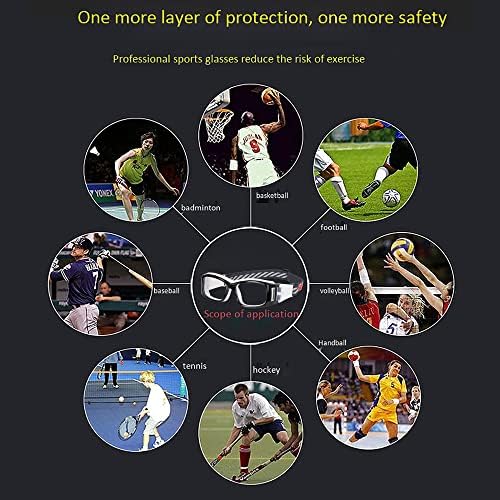 SooGree Basketbol Spor Gözlük Koruyucu Gözlük Erkekler için Güvenlik Gözlükleri