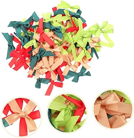 Toyvıan papyon Kek Dekorasyon Düğün Süsler 80 adet noel yayı Mini İlmek Süsleme Hediye Paketi Malzemeleri Noel Çelenk