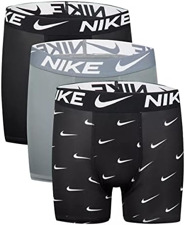 Nike Big Kids ' Micro Essential Dri-Fit Baskılı Boxer Külot 3'lü Paket