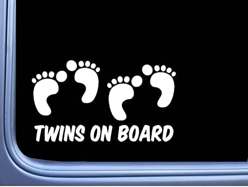 Akıllı İkizler Gemide Çıkartması Bebek Sticker Araba Pencere / 8 inç / SD-851