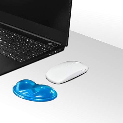 JIKIOU Silikon Jel Bilek istirahat yastığı Kalp Şeklinde Yarı Saydamlık Ergonomik Mouse Pad Serin El Yastığı Bilek