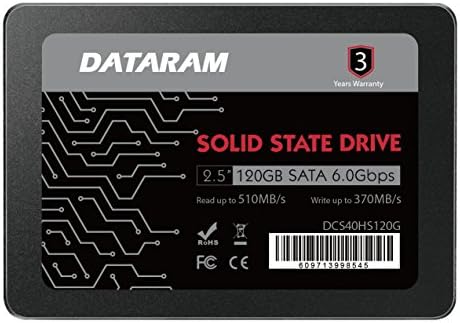 Dataram 120 GB 2.5 SSD Sürücü Katı Hal Sürücü ile Uyumlu ASUS ROG Maximus IX APEX