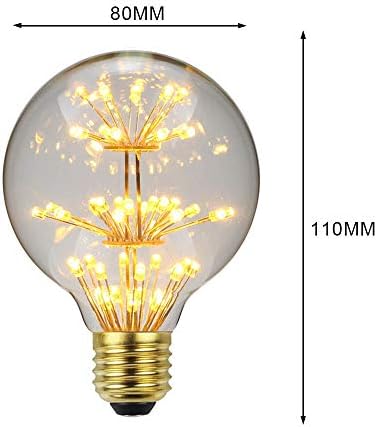 TIANFAN RGB Led ampul havai fişek yıldızlı Edison ampul sıcaklık kızdırma 3W dekoratif ampuller (G80)
